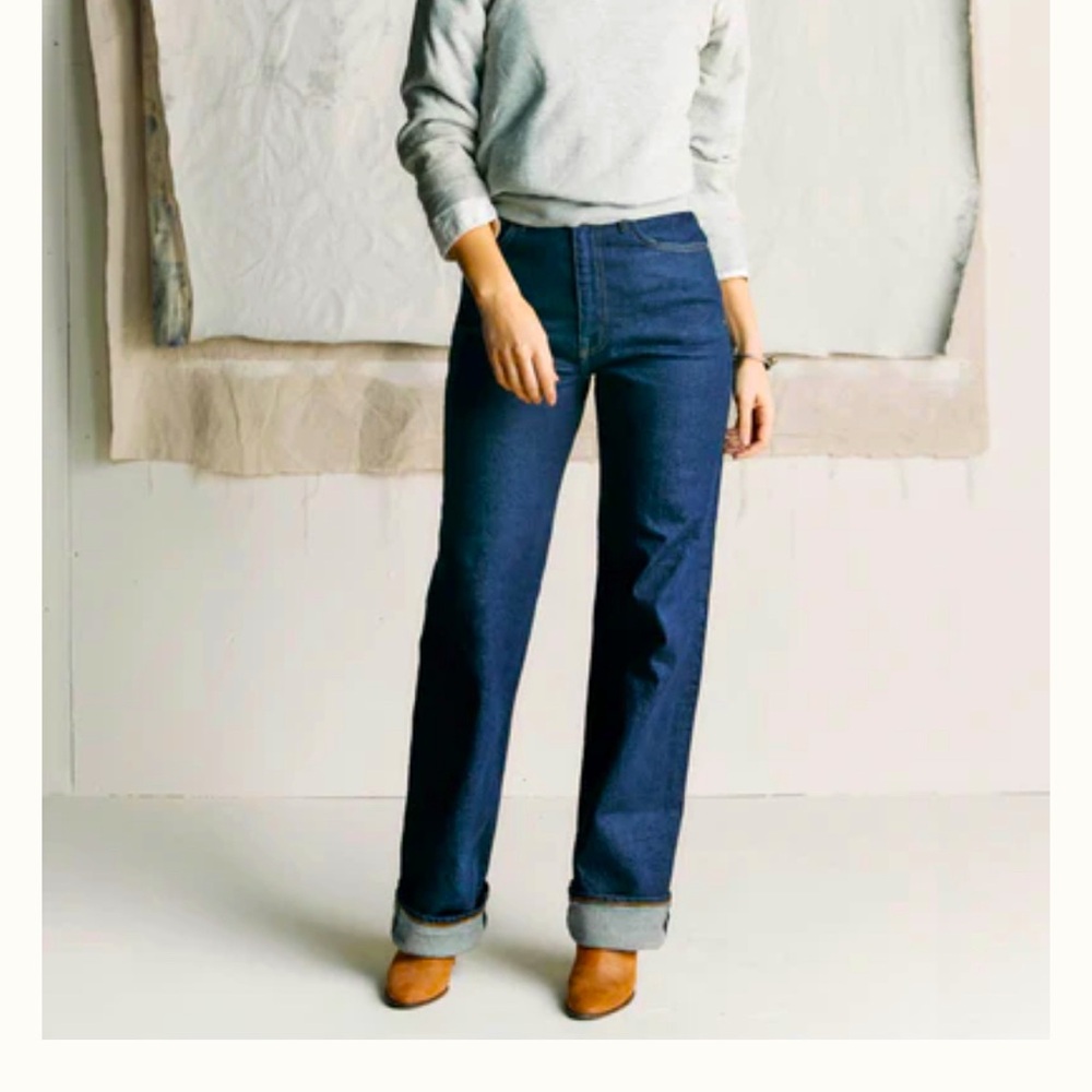 Imogene + Willie Catherine High Selvedge Blue Jeans Size 29 measures 31x34